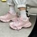Hong Kong 2025 Spring And Autumn New Full Water Diamond Dad Women's Versatile Thick Bottom Breathable Height Increasing_vogvips.com