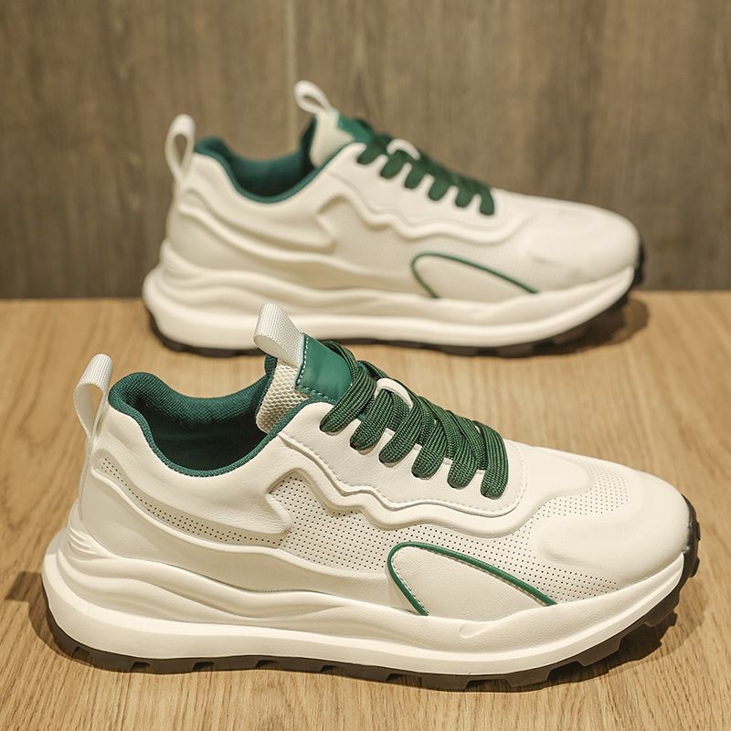 Leather Sneakers For Man Genuine High Quality Oxford Outdoor Italian Black Jogging Seakers Designer Office Dress_vogvips.com