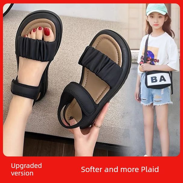 Girl 2025 New Arrival Kids Casual Beach Shoes Girls Soft Bottom Princess Sandals Children's Summer_vogvips.com