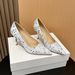 2025 New Black Sequined Stiletto Pointed Toe High Heels, Elegant Retro French Style Women's Shoes, Large Size For Wide_vogvips.com