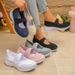 Spring Summer Breathab Flats Women Plus Size 43 On Platform Sneakers Woman Comfortab Soft Non Slip Casual Shoes_vogvips.com