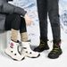 Unisex Winter Snow Boots With Thick Fleece Lining - Waterproof Rain Fabric Upper, Non-Slip Rubber Sole, Cushioned Insoles For Hiking & Outdoor_vogvips.com