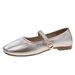 Temperament Silver Square Head Light Mouth French Single Shoes Women's Summer Versatile Rhinestone Word Mary Jane Small Leather Shoes_vogvips.com