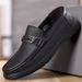 Men's Casual Spring Sheepskin Soles, Soft Real Leather, One Foot Pedaling, Le Fu Shoes, Men's Versatile_vogvips.com