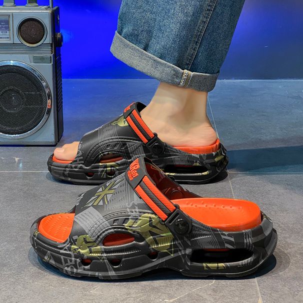 Men's Summer Outdoor Slippers Trendy Brand Non-Slip Casual plus Size 46 Thick Soled Feels like Walking on Clouds Suitable for Driving Flip Flops_vogvips.com
