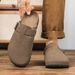 Unisex Comfortable Non-Slip Closed Toe Slippers plus Size Roman Sandals Couple's Cork Slippers Trendy Lazy Shoes Wholesale_vogvips.com