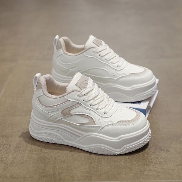 2026 Spring New Korean Ins Style Women's Student Thick-Soled Height-Increasing Sneakers Casual Q01_vogvips.com