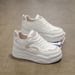 2026 Spring New Korean Ins Style Women's Student Thick-Soled Height-Increasing Sneakers Casual Q01_vogvips.com