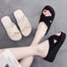 Non-Slip For Women Summer Outdoor Wear Internet Celebrity Ins New Cross Strap Sandals Wedge Thick Sole Flip-Flops Beach_vogvips.com