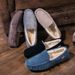 501-3 Winter Men's Bean Shoes Cotton Shoes Driving Shoes Low-top Mid-mouth Flip-on Warm Flat Casual Leather Shoes with Velvet_vogvips.com