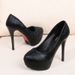 Fashionnew Arrival Wrinkled Leather Waterproof Platform Stiletto Ultra-high Heel Sandals Wedding Women's Casualflats_vogvips.com