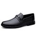 Men's Casual Shoes Gentleman's Dress Loafu Small Leather Shoes Low-top Cover Foot Surface Single Shoes_vogvips.com
