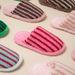 Baotou Contrasting Color Cotton Slippers, Women's Striped Hairy Slippers, Home Ins Plush Slippers_vogvips.com