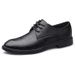 New Checkered Suit Business Leather Formal Large Size Men's Versatile Plaid Casual Wedding Shoes Black Brown_vogvips.com