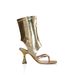 Women's High Heel Sandals Gold Open Toe Summer Shoes With Chunky Heel Comfortable Round Toe Light Luxury Style Flip Flops_vogvips.com