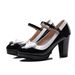 2021 New Cross-Border Style 4445464748 Chunky Heel Women's Plus Size Color Block Foreign Trade Single Shoes_vogvips.com