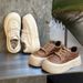 Women Trainers Flats Sneakers New Women S Thick Soled White Casual Genuine Leather Chunky Sneakers Cloud Shoes_vogvips.com