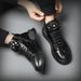 European Warm Series Genuine Men's 2021 New Black Winter Plush High-top Leather Shoes Casual Internet Celebrity Martin Boots Men_vogvips.com
