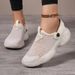 New Summer Hollow Mesh Breathable Casual Women Thin Sports For One Foot, Buzz Hoof Soft Sole Women's Shoes Outdo_vogvips.com