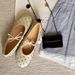 In-stock Sheepskin Version~.2024 Spring New Vintage Round-toe Slip-on Loafers With Elegant Rhinestones And Flat Soles_vogvips.com
