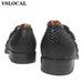 Luxury Men Loafers Slip On Snake Print Dress Mens Casual Black Blue Real Leather Double Monk Strap Shoes Man_vogvips.com