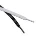 Black And White Shoelaces Flat Three Point Twill Metal Wire Shoe Accessories Suitable For Board Shoes Canvas Shoes Casual Shoes_vogvips.com