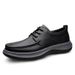 Casual Leather Shoes Men's Large Size Leather Round Head Lace-up Soft Sole Soft Surface Work Men's Shoes_vogvips.com
