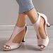 Fashionable Women's Side-cut Foreign Trade Summer Wholesale European And American Fish-mouth Shoes Back Zipper, Closed_vogvips.com