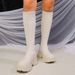 Women's Sock Foreign Trade 2024 Autumn New European And American Cross-border Large Size Long Tube Thick Sole_vogvips.com