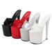 Women's Fashion High Heels - 17cm & 20cm Platform Stiletto Pumps, PU Leather Pointed Toe Sandals, Elegant & Sexy For Parties & Evening Wear_vogvips.com