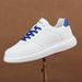 Spring/Summer White Breathable Sneakers Thick Soled Height Increasing Men's Women's Fashion Casual Sports Shoes Trendy Couple Comfortable_vogvips.com
