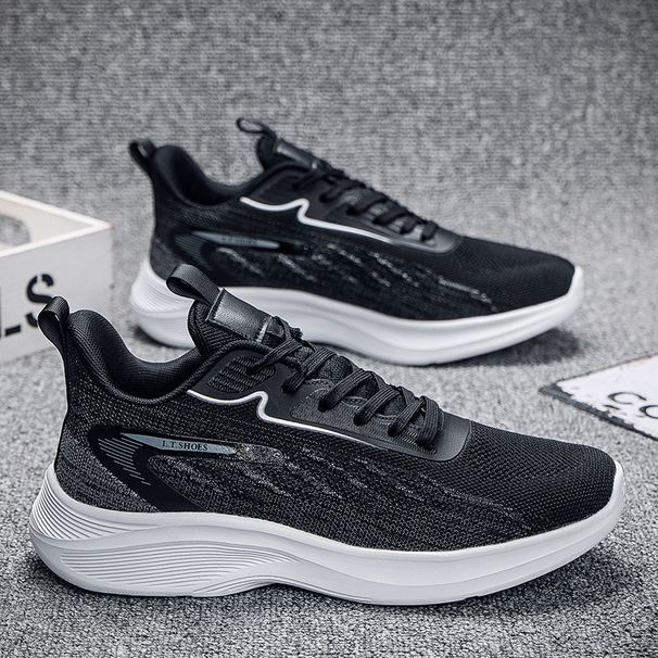 Men's Knitted Training Shoes plus Size Casual Comprehensive Exam Shoes for Middle And High School Export Physical Footwear_vogvips.com