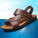 Men’s Shoes Summer New Men's Sandals Men's Leather Beach Shoes Casual Men's Shoes Fashion Slippers_vogvips.com