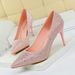 Elegant Women's High Heels Pointed Toe Stiletto Rhinestone Wedding Party Shoes - Sizes 34-43 Sexy Banquet Rhinestone Single Shoes_vogvips.com