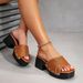2026 New Model Foreign Trade Summer High-Heeled Shoes Cross-Border Large Size Chunky Heel Fashion Casual Women's Sandals_vogvips.com