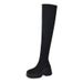 Autumn Winter Stretch For Women 2023 Knitted Slimming Over-the-Knee Thick Sole Style Long High Tube Slim Boots_vogvips.com