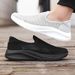 Cross-border Plus-size Men's New Summer Style, Slip-on Hollow Breathable Mesh Shoes, Low-top Casual Sports Shoes_vogvips.com