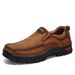 Men's Leather Shoes First Layer Genuine Leather Large Size Men's Outdoor Shoes Casual Leather Shoes Hiking Shoes_vogvips.com