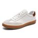 Men's Genuine Leather High Gloss Suede German Trainers Lace Up Casual Board Shoes Comfortable Breathable Slip Resistant Sole_vogvips.com