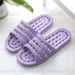 Slippers Summer Bathroom Water Leakage Indoor Hollow Home Men And Women Couples Simple Flat Soft Bottom Bathing Sandals_vogvips.com
