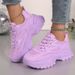 2024 Dad Mesh Breathable White Thick Sole Height Increasing Casual Export Large Size Sports Women's Shoes_vogvips.com