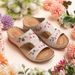 One Line 2025 Summer Roman Shoes With Sloping Heels, Thick Soled Sandals In Large Size, Embroidered Flower Women's Cool_vogvips.com