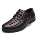 2025 Spring Shoes For Men, Genuine Leather Men's Lace Up Business Leisure, Middle Aged And Elderly Dad's Shoes, Summer_vogvips.com