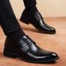 Men Wedding Leather Business Men's Dress Pointed Casual Youth British Style Inner Heightening Spring New Arrivals Shoes_vogvips.com