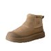 Men's Winter Snow Boots With Fleece Lining, Waterproof & Slip-Resistant, Casual Outdoor Hiking Shoes With Thick Sole_vogvips.com