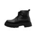 European Warm Series Martin Autumn High Top British Shoes Black Motorcycle Leather Waterproof Work Boots Men's Style_vogvips.com