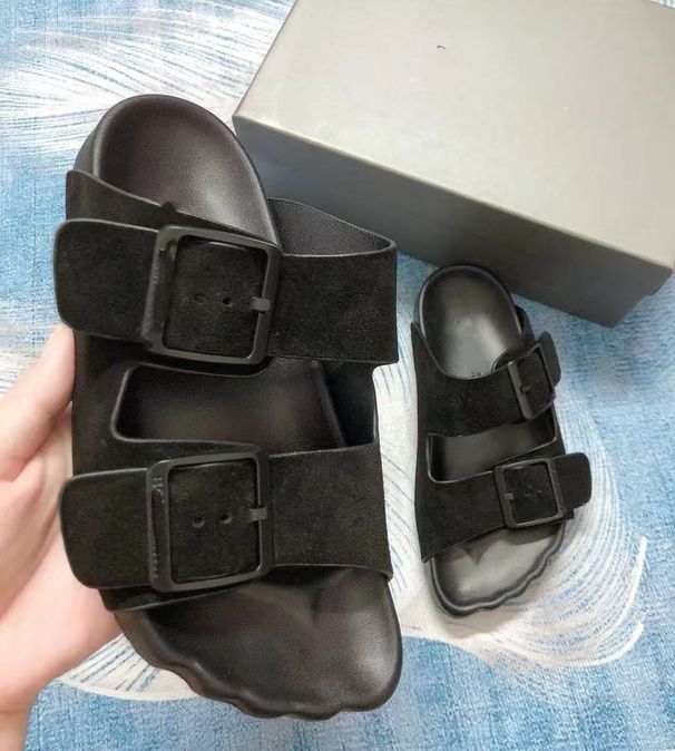 2024 Spring/Summer New Paris Niche Design Belt Buckle Slippers For Women Outdoor Thick Sole Open Toe Sandals_vogvips.com