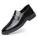 Men's Shoes Business Formal Men's Leather Shoes Large Size Crocodile Pattern Slip On Casual Versatile Men's Shoes_vogvips.com