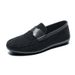 Spring And Summer New Bean For Breathable Lightweight Cloth Trendy Feet Covering Driving Soft Sole Men's Shoes_vogvips.com