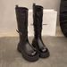 Belt Buckle Over-the-Knee For Women 2025 New British Style Thick-Soled Fashion Round-Toe Polished Color Knight Boots_vogvips.com